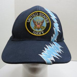 United States Navy Lightning Bolt Hat/Cap Hook & Loope 100% Cotton.